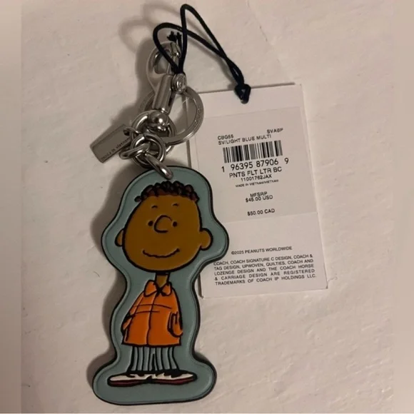 Coach x Peanuts Franklin Keychain - Picture 1 of 1